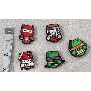 Shoe Charms for Crocs 5 Pc Marvel Disney NWOTS Mixed Lot